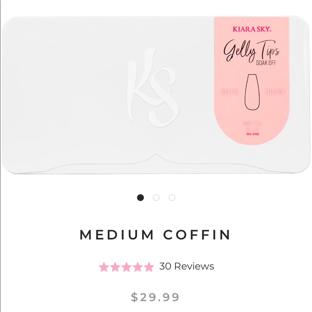 Kiara Sky💞 Medium Coffin Gelly Tips